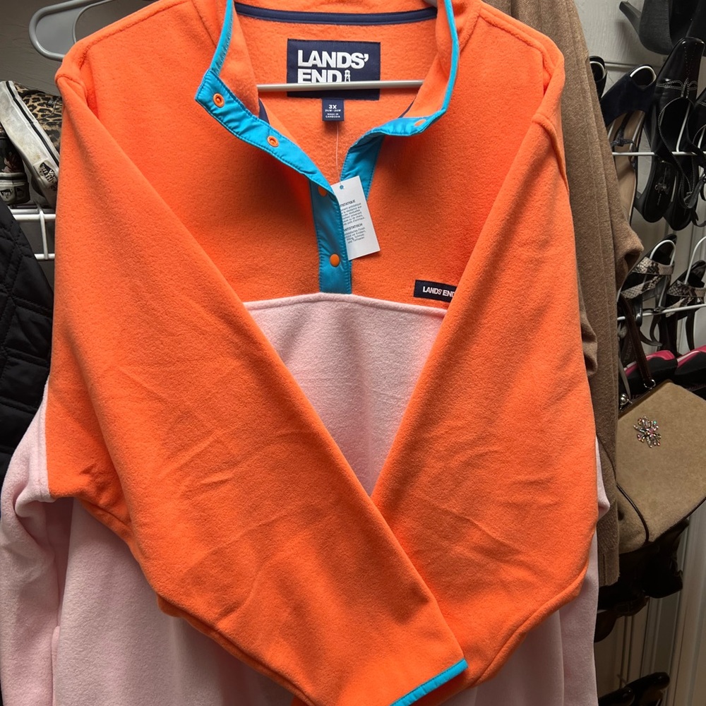 Lands End fleece pullover